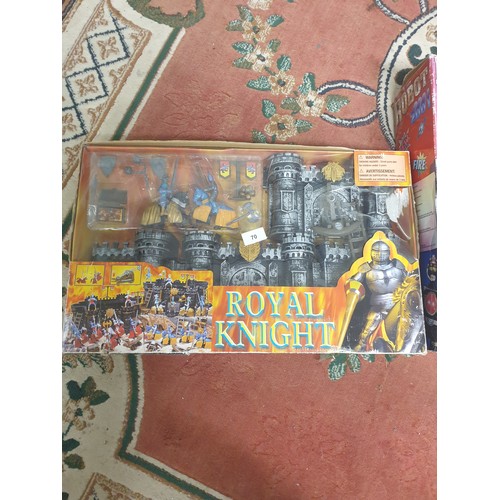 70 - Large Boxed 2001 Robot And Royal Knight Playset Boxed