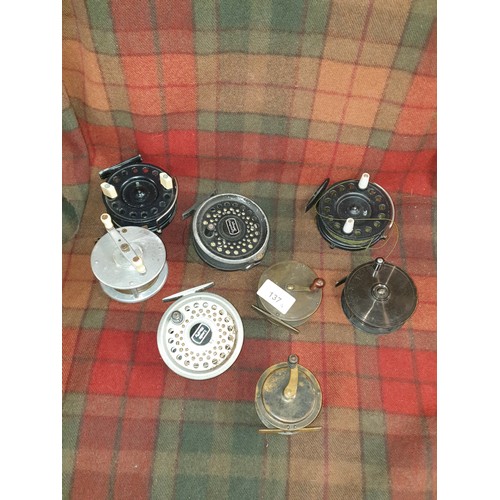 137A - 8 Vintage Fishing Reels