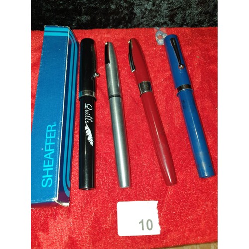 10 - 4 Sheaffer nib Pens With 1 Original Box