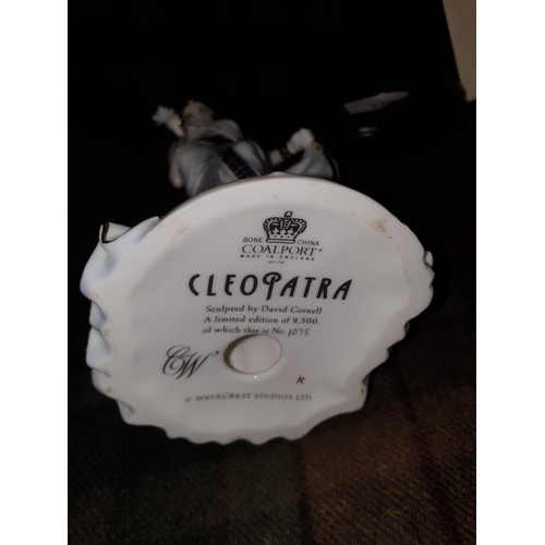 159 - Coalport Figure Cleopatra Sculpted By David Cornell For Compton And Woodhouse With Certificate And S... 