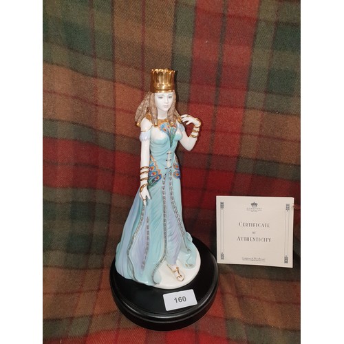 160 - Coalport Figure Delilah Sculpted By David Cornell For Compton And Woodhouse With Certificate And Sta... 