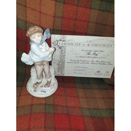 169 - Coalport Limited Edition Figure The Boy With Certificate