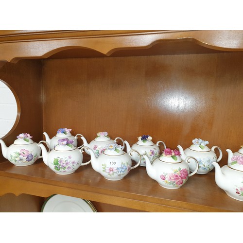 180 - 18 Royal Stratford Collectors Tea pots The Country Cottage Tea Pot Collection