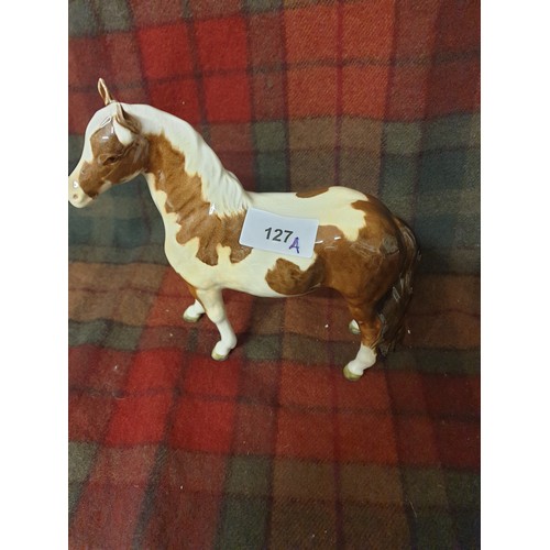 127A - Rare Beswick Skewbald Pinto Pony