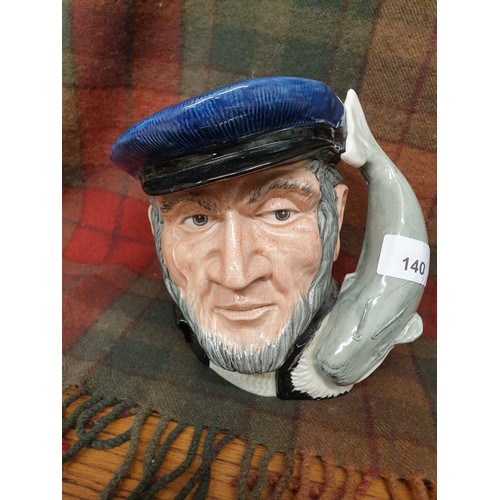 140 - Large Doulton Toby Jug Captain Ahab D6500