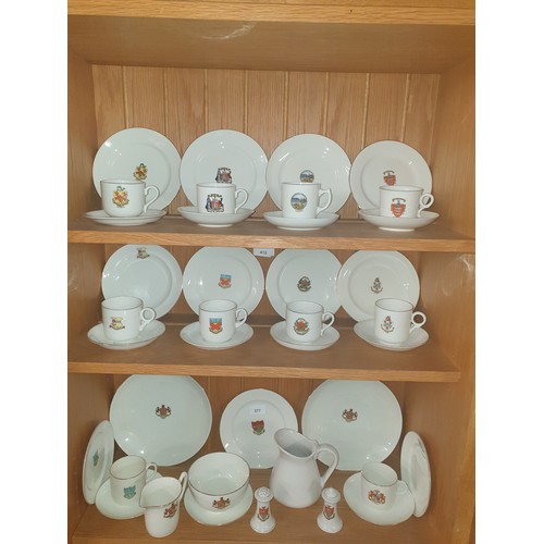 322 - Large Selection Of Crested Ware Trios Ect