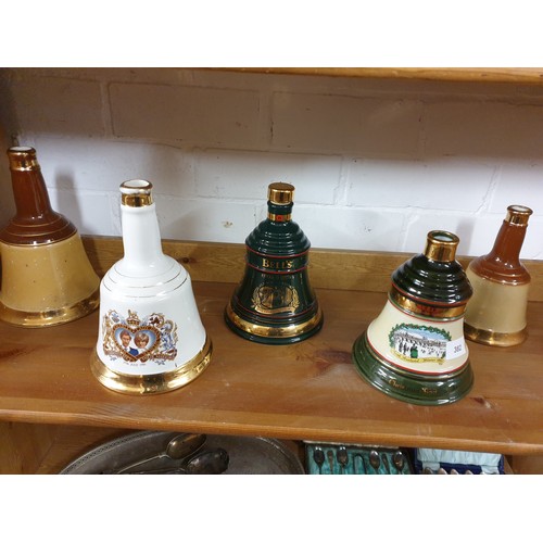 324 - Selection Of Bells Whisky Decanters Empty