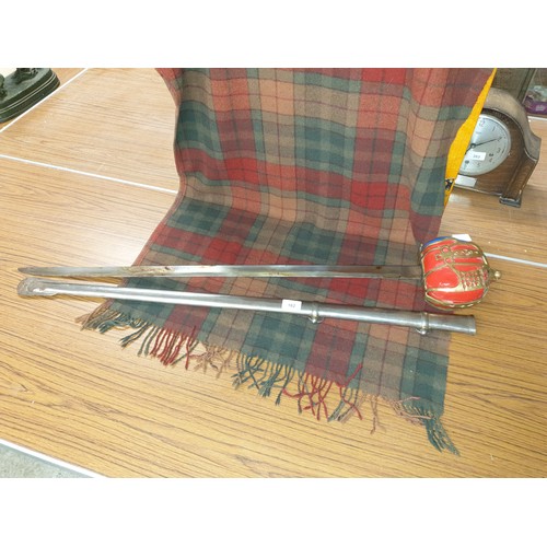 162 - Scottish Basket Hilt Sword With Scabbard