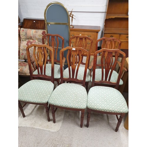 306 - Set Of 6 Dining Chairs 2 Carvers 4 Chairs