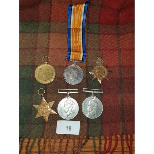 18 - Selection Of Medals To Include WW1 & WW2