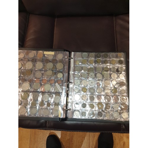 40 - Huge Amount Of Coins In Album British And Continental Coins  approximately 16 Sleeves coins