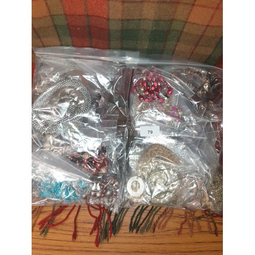 79 - 2 Large Bags Of Costume Jewellery