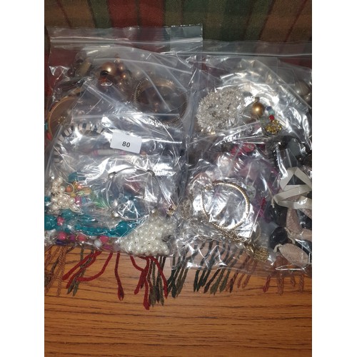 80 - 2 Large Bags Costume Jewellery