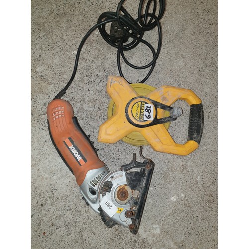 289 - Worx Cutting Saw And Stanley 30 Meter Measure Tape