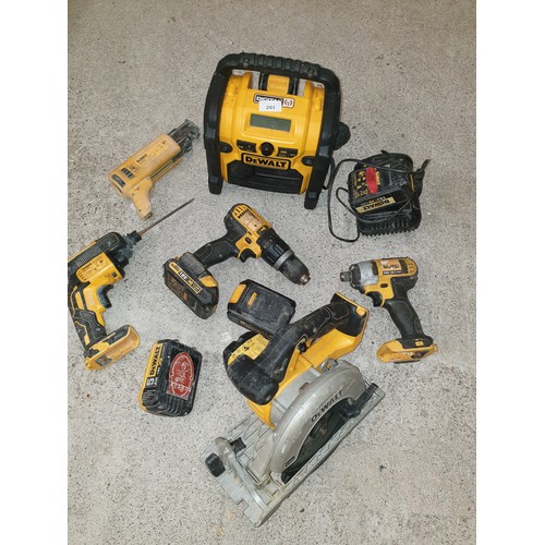 291 - Selection Of Dewalt Tools All Untested