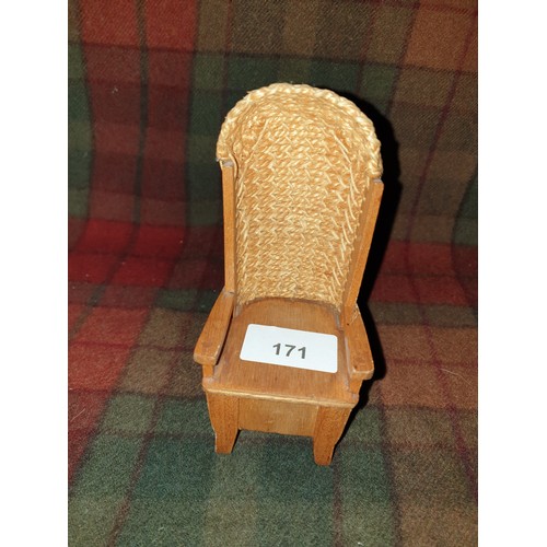 171 - Arts And Crafts Dolls House Orkney Chair