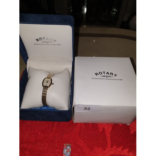 52 - Ladies Boxed Rotary Watch With Outer Box