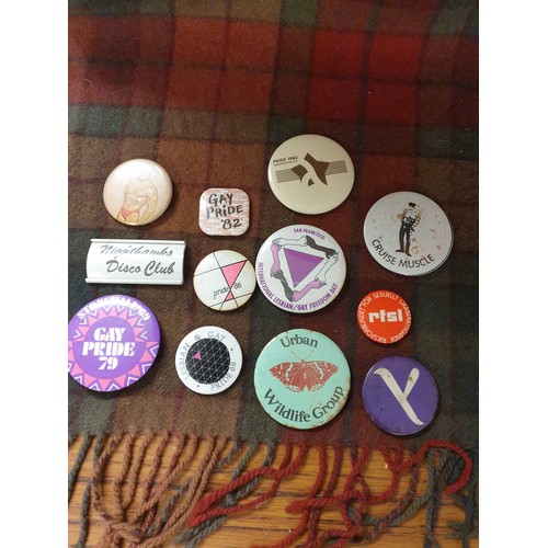 87A - Selection Of Enamel Badges To Include Gay Pride Badges