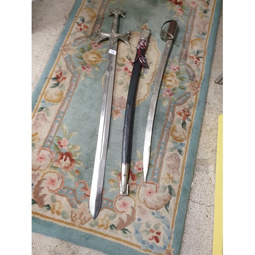 109 - Sabre Sword And Gothic Style Sword