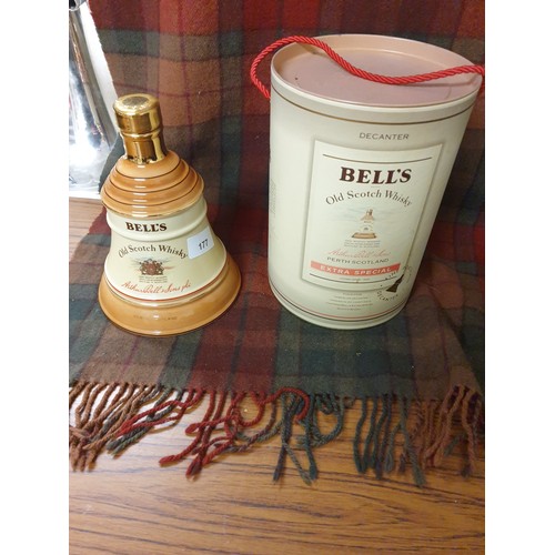 177 - Bells Scotch Whisky Decanted Finished In 22 ct Gold Full Sealed And Boxed