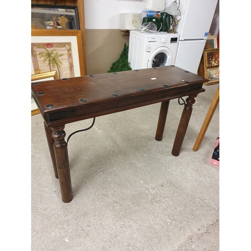 263 - Top Quality Mexican Pine Rustic Console Table