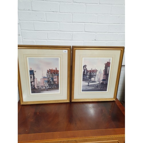 270 - Pair Of Limited Edition Vintage Style Prints By K Hammond