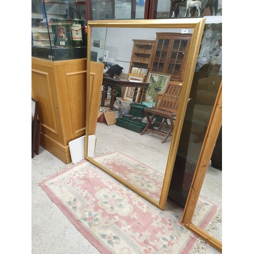 208 - Huge Gilt Framed Mirror Measures 132cms x 100cms