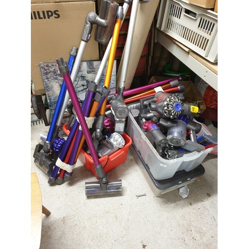 338 - Large Selection Of Dyson Cordless Hoover Parts Spares Or Repair Sorry Not For Posting