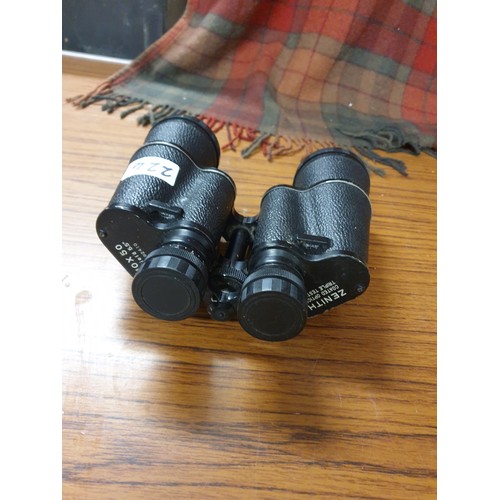 224 - Pair Of Zenith Binoculars 10 x 50