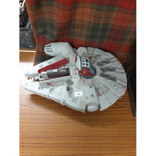 165 - Large Star Wars Millenium Falcon With Sound Effects Good Condition Measures 54cms x 43cms