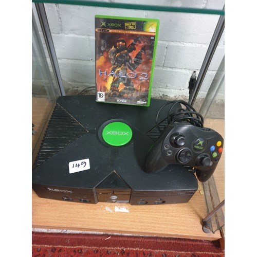 149 - x Box Console With Controller And Game