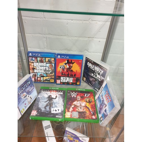 147 - Selection Of PS4, X BOX 1, PS3 And Nintendo DS Games