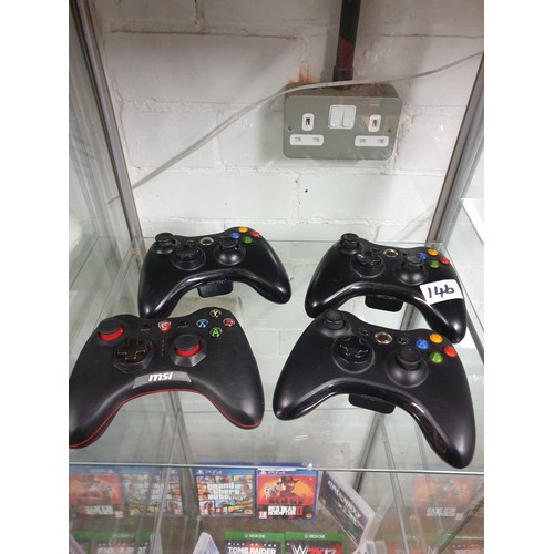 146 - 4 Hand Controllers For X Box ect