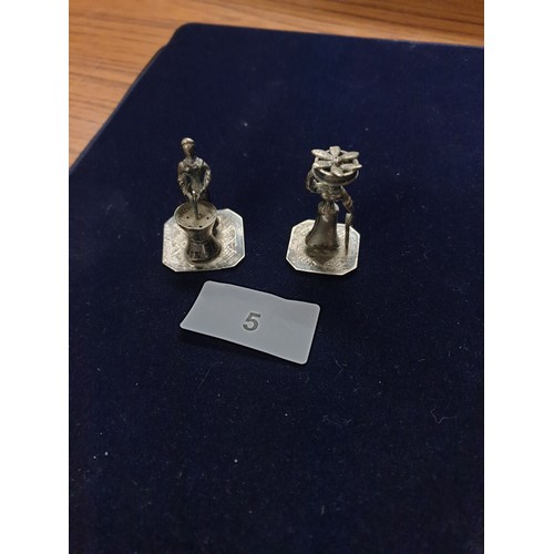 5 - 2 Continental Silver Figures