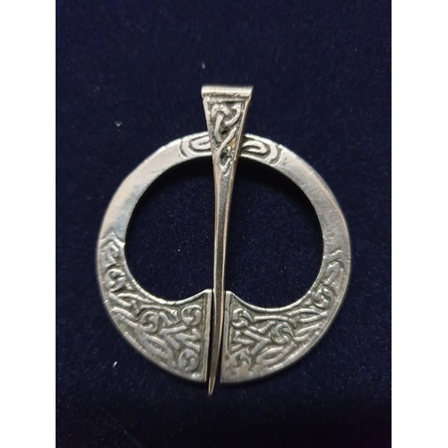 18 - Scottish Silver Celtic Brooch