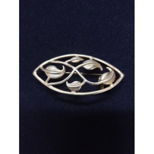 20 - Top Quality Silver Rennie Mc Intosh Style Large Brooch