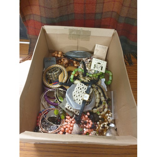 90 - Box Of Costume Jewellery