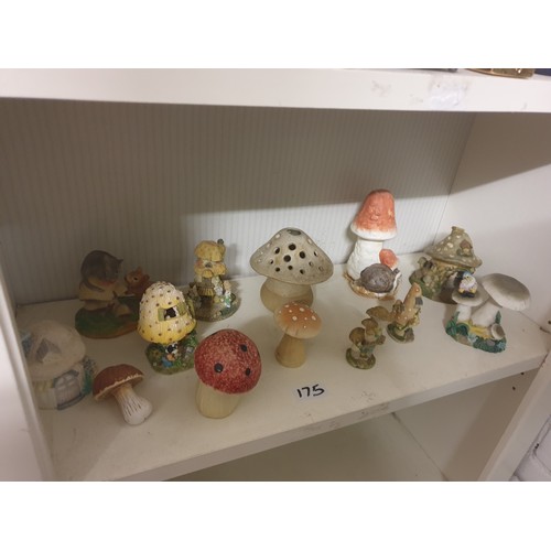 175 - Selection Of Mushroom And Toadstool Figures