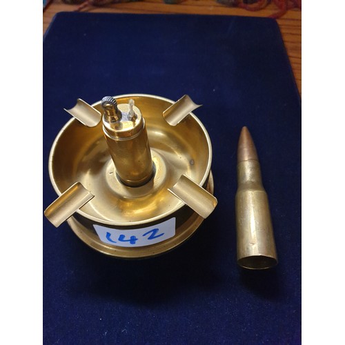 142 - Trench Art Ashtray / Lighter