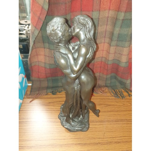 93 - Art Deco Style Nudes Bronzed Sculpture The Embrace