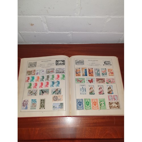 100B - Vintage Stamp Album With Loads Of Stamps