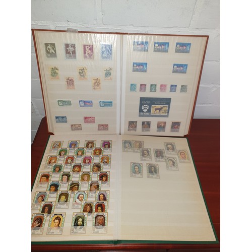 100D - 2 Stamp Albums Of Stamps