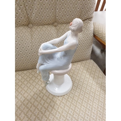 90A - Large Doulton Deco Style Figure Flrtation  Stands 28cms Tall