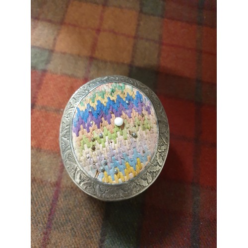 3 - Continental Silver Pin Cushion