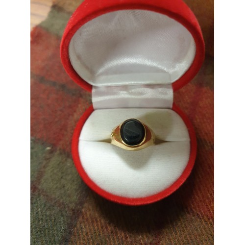 4 - 18ct Gold Signet Ring 4.82 g Size P