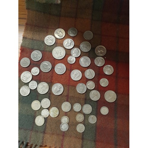 62 - Selection Of Silver And White Metal Coins