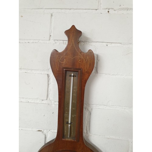 155 - Beautifully Inlaid Art Deco Design Barometer