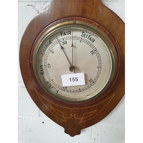 155 - Beautifully Inlaid Art Deco Design Barometer