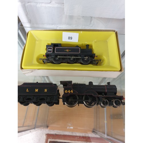 89 - 2 Hornby Locos 1 coal Car Part Box 00 Gauge