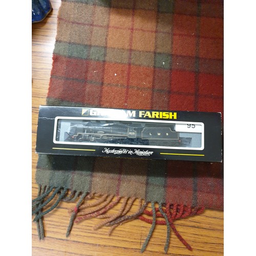 95 - Bachmann Graham Farrish N Gauge Royal Scots Loco 6115 Scots Guardsman LMS Black 1946 Livery boxed